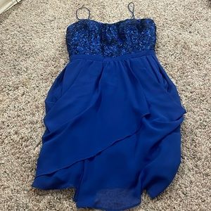 Blue cocktail dress